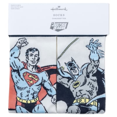 DC™ Superman™ and Batman™ Novelty Crew Socks