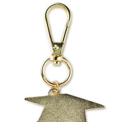 Black and Gold Disco Ball 2026 Graduation Keychain