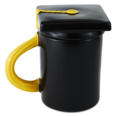 Hats Off Grad Sculpted Mug With Grad Cap Lid