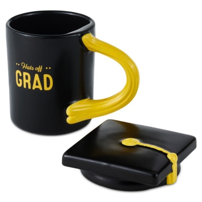 Hats Off Grad Sculpted Mug With Grad Cap Lid
