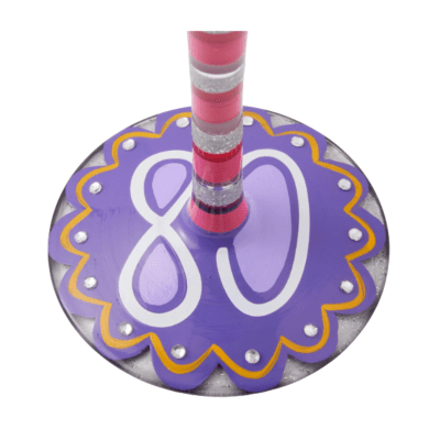 Lolita® Happy 80th Wine Glass
