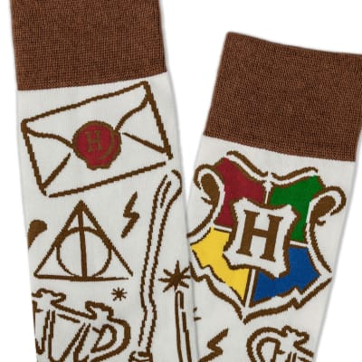 Harry Potter™ Collage of Icons Novelty Crew Socks