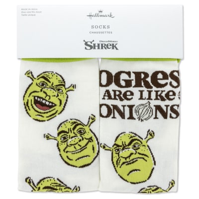 Shrek Ogres Are Like Onions Novelty Crew Socks