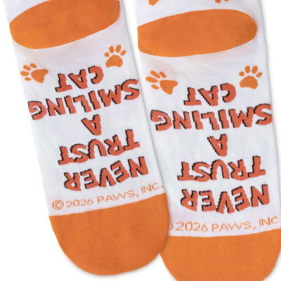 Garfield Poses and Paw Prints Novelty Crew Socks