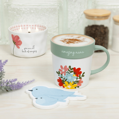 Grateful Garden 'Amazing Nana' Mug and Coaster Set