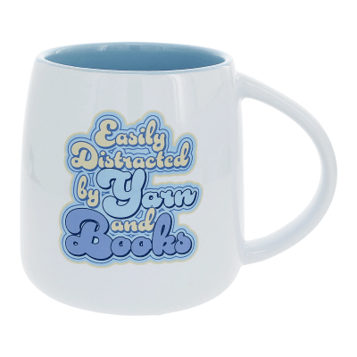 Hook, Knit and Wit 'Yarn and Books' Mug