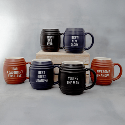 Man Made 'Best Dad Ever' Navy Mug