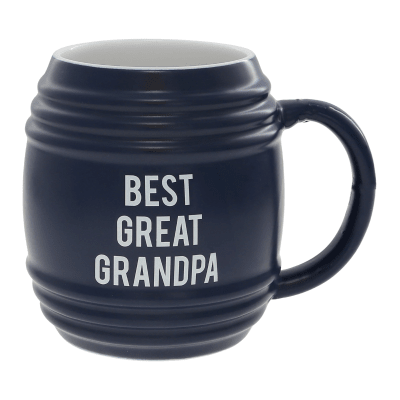 Man Made 'Best Grandpa Ever' Navy Mug