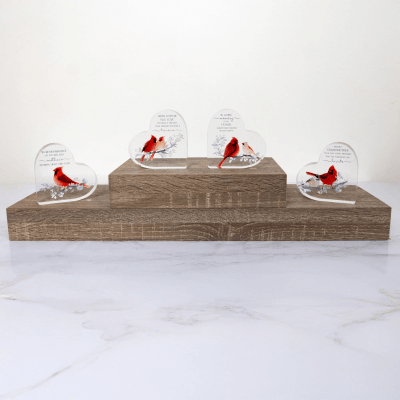 Always By Your Side Memorial 'Beloved Mother' Acrylic Heart Plaque