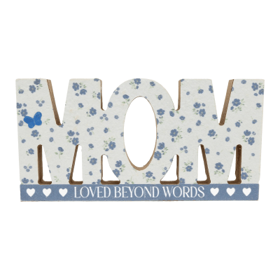 Petals Of Love 'MOM: Loved Beyond Words' Sign Plaque