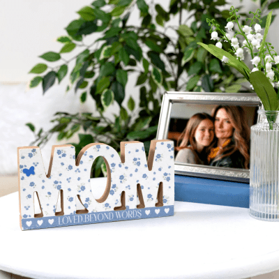 Petals Of Love 'MOM: Loved Beyond Words' Sign Plaque