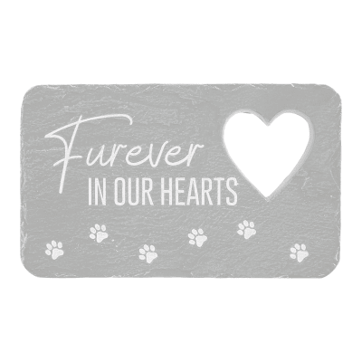 Stones With Stories 'Furever In Our Hearts' Rectangular Garden Stone