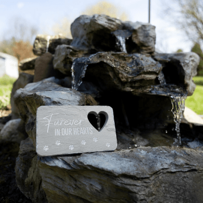 Stones With Stories 'Furever In Our Hearts' Rectangular Garden Stone