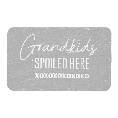 Stones With Stories 'Grandkids Spoiled Here' Rectangular Garden Stone