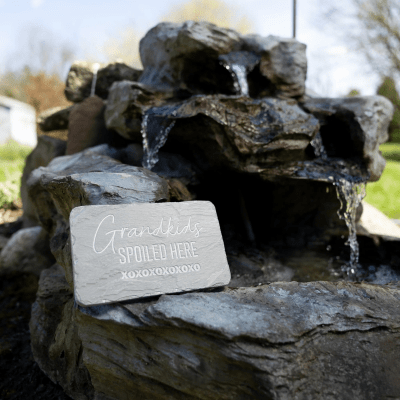 Stones With Stories 'Grandkids Spoiled Here' Rectangular Garden Stone