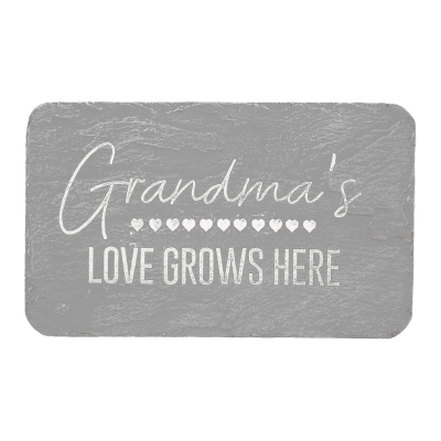 Stones With Stories 'Grandma's Love Grows Here' Rectangular Garden Stone