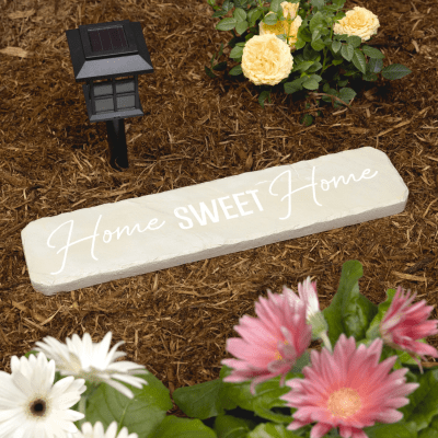 Stones With Stories 'Home Sweet Home' Rectangular Garden Stone