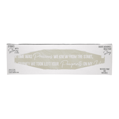 Stones With Stories 'Paw Prints on My Heart' Rectangular Garden Stone