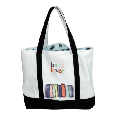 Book Lover Canvas Tote Bag