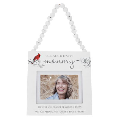 Always By Your Side Memorial 'Reserved In Loving Memory' Seat Picture Frame