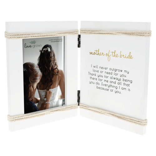 Love Grows 'Mother of the Bride' Hinged Sentiment & Picture Frame