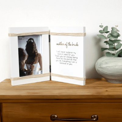 Love Grows 'Mother of the Bride' Hinged Sentiment & Picture Frame