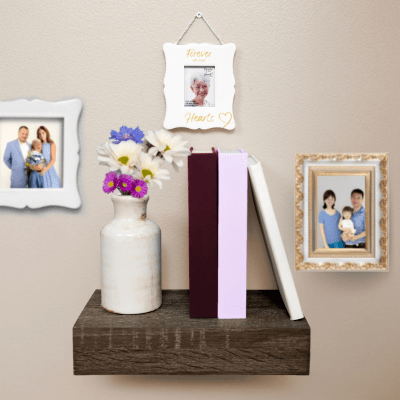 Forever in our Hearts Memorial 'Our Hearts' Picture Frame