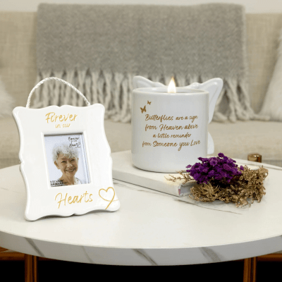 Forever in our Hearts Memorial 'Our Hearts' Picture Frame