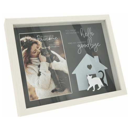 Memorial 'Cat' Shadow Box Picture Frame