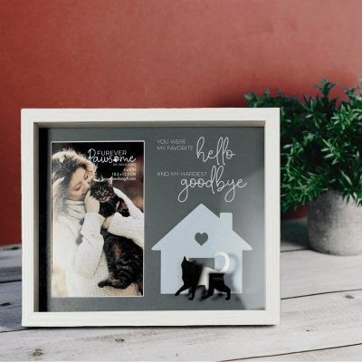 Memorial 'Cat' Shadow Box Picture Frame