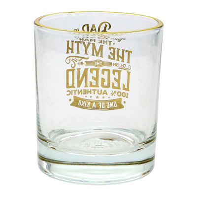 This Dad is the Man Rocks Glass