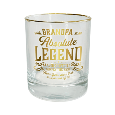 This Grandpa is a Legend Rocks Glass