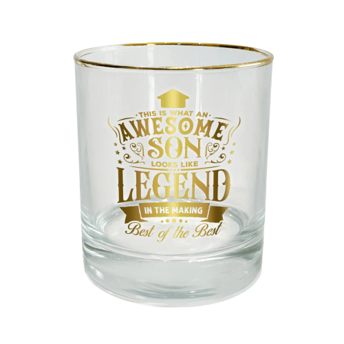 This Awesome Son Rocks Glass