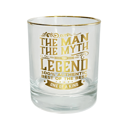 The Man, The Myth, The Legend Rocks Glass