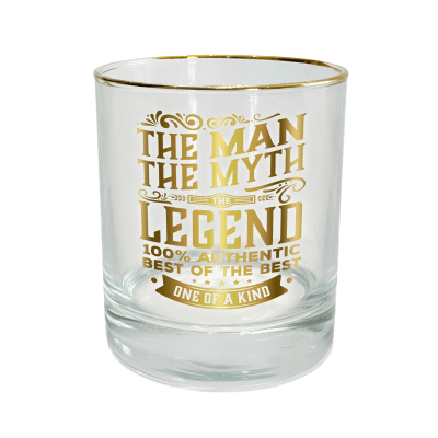 The Man, The Myth, The Legend Rocks Glass