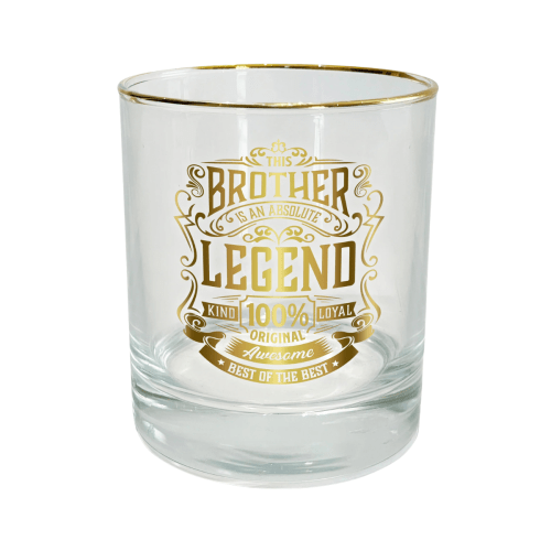 This Brother is a Legend Rocks Glass