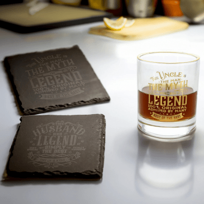 This Uncle is the Man Rocks Glass