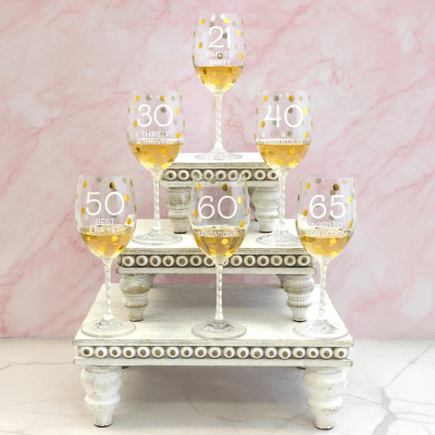 50: Best Era Yet Crystal Wine Glass