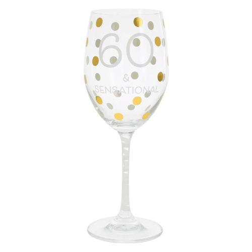 60 & Sensational Crystal Wine Glass
