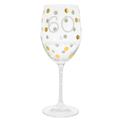 60 & Sensational Crystal Wine Glass