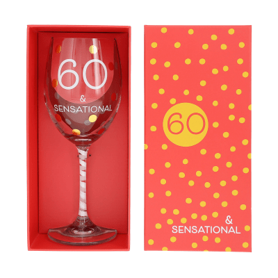 60 & Sensational Crystal Wine Glass