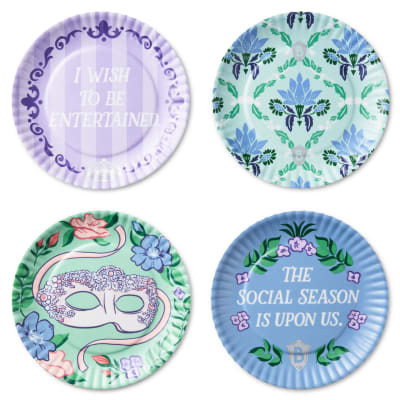 Bridgerton Appetizer Plates, Set of 4