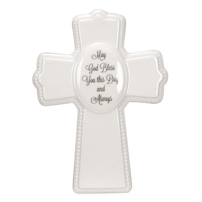 Malden 'May God Bless You' Ceramic Cross