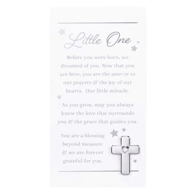Malden 'Little One' with Metal Cross Easel Back Sign