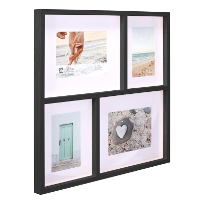 Malden Four Photo Collage Black Matted Picture Frame