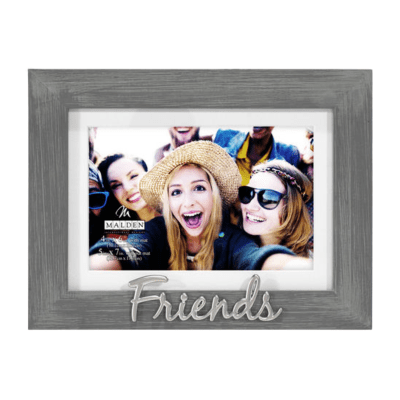 Malden 'Friends' Grey Wooden Picture Frame