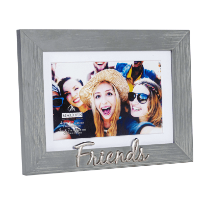 Malden 'Friends' Grey Wooden Picture Frame