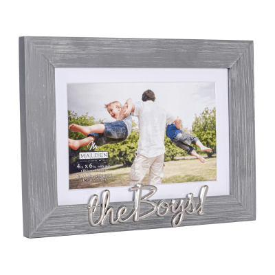Malden 'The Boys' Grey Wooden Picture Frame
