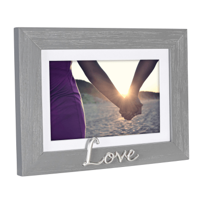 Malden 'Love' Grey Wooden Picture Frame