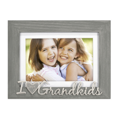 Malden 'I Love My Grandkids' Grey Wooden Picture Frame